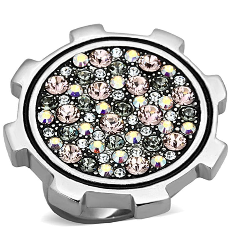 Vintage Rings TK1113 Stainless Steel Ring with Top Grade Crystal