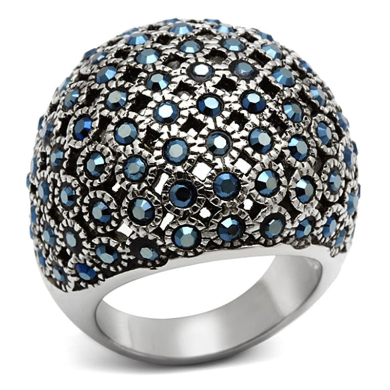 Cheap Rings TK1143 Stainless Steel Ring with Crystal in Aquamarine AB