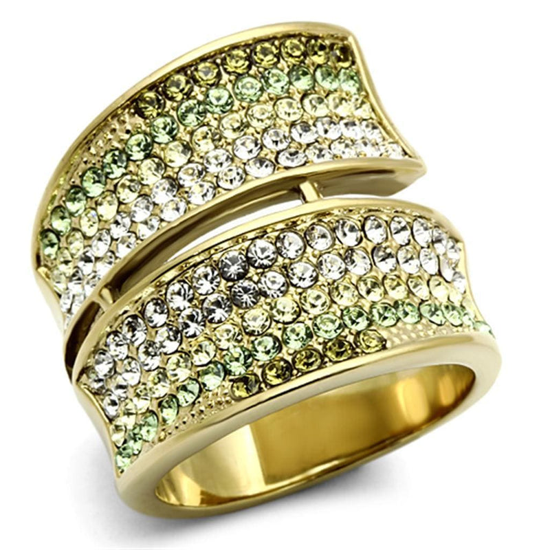 Cheap Gold Rings TK1146 Gold - Stainless Steel Ring with Top Grade Crystal