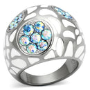 Cheap Rings TK1172 Stainless Steel Ring with Crystal in Aquamarine AB