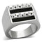 Mens Stainless Steel Rings TK1177 Stainless Steel Ring with Crystal