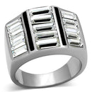 Mens Stainless Steel Rings TK1185 Stainless Steel Ring with Crystal