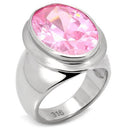 Cheap Rings TK118 Stainless Steel Ring with AAA Grade CZ in Rose