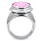 Cheap Rings TK118 Stainless Steel Ring with AAA Grade CZ in Rose