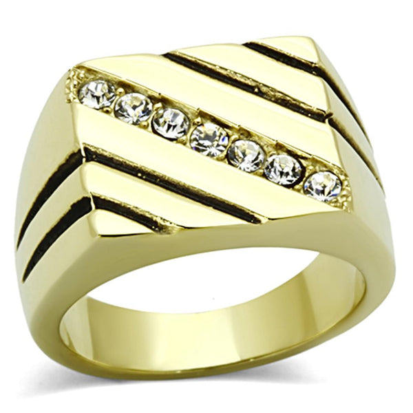 Cheap Gold Rings TK1190 Gold - Stainless Steel Ring with Top Grade Crystal
