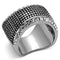 Mens Stainless Steel Rings TK1198 Stainless Steel Ring with Crystal