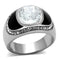Mens Stainless Steel Rings TK1199 Stainless Steel Ring with Crystal