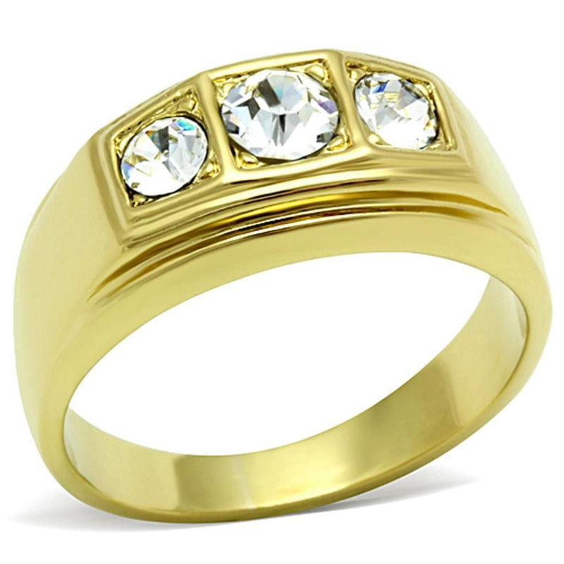 Cheap Gold Rings TK119G Gold - Stainless Steel Ring with Top Grade Crystal