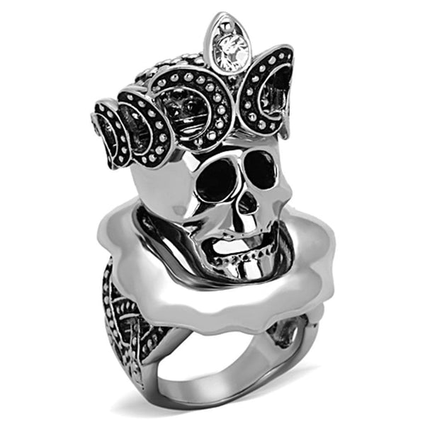 Mens Stainless Steel Rings TK1201 Stainless Steel Ring with Crystal