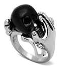 Mens Stainless Steel Rings TK1206 Two-Tone Stainless Steel Ring with Epoxy