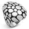 Fashion Rings For Women TK1208 Stainless Steel Ring with Epoxy in Jet