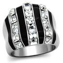 Cheap Rings TK1213 Stainless Steel Ring with Top Grade Crystal