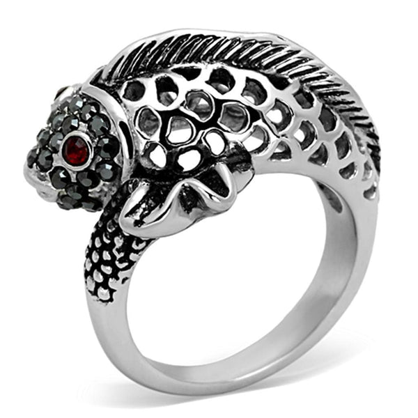 Cheap Rings TK1215 Stainless Steel Ring with Top Grade Crystal in Siam