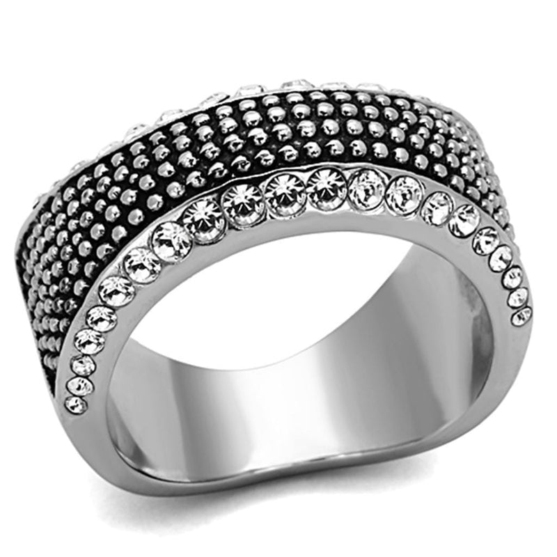 Cheap Rings TK1216 Stainless Steel Ring with Top Grade Crystal