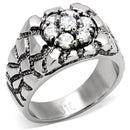 Mens Stainless Steel Rings TK121 Stainless Steel Ring with AAA Grade CZ