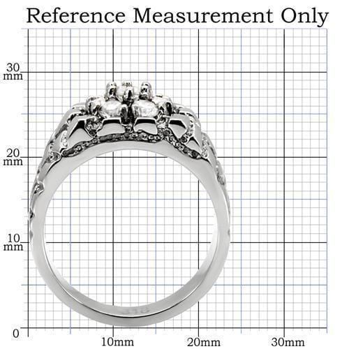 Mens Stainless Steel Rings TK121 Stainless Steel Ring with AAA Grade CZ