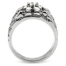 Mens Stainless Steel Rings TK121 Stainless Steel Ring with AAA Grade CZ