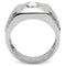 Mens Stainless Steel Rings TK122 Stainless Steel Ring with AAA Grade CZ