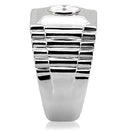 Mens Stainless Steel Rings TK122 Stainless Steel Ring with AAA Grade CZ