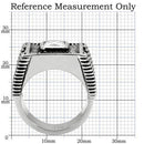 Mens Stainless Steel Rings TK123 Stainless Steel Ring with AAA Grade CZ