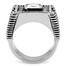 Mens Stainless Steel Rings TK123 Stainless Steel Ring with AAA Grade CZ