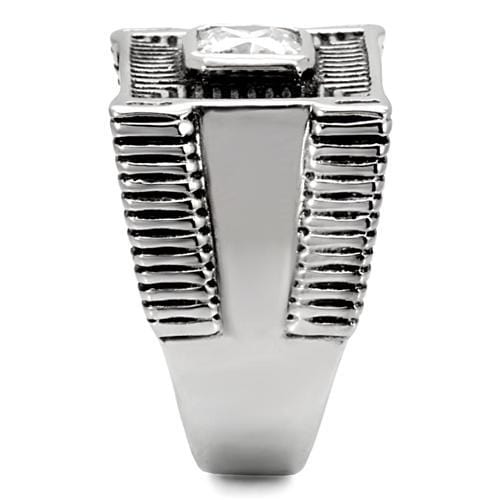 Mens Stainless Steel Rings TK123 Stainless Steel Ring with AAA Grade CZ