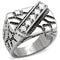 Mens Stainless Steel Rings TK124 Stainless Steel Ring with AAA Grade CZ