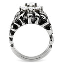 Mens Stainless Steel Rings TK125 Stainless Steel Ring with AAA Grade CZ