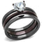 Cheap Rings TK1274DC Light Black& Dark Brown (coffee) Stainless Steel Ring