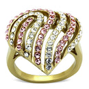 Cheap Gold Rings TK1287 Gold - Stainless Steel Ring with Top Grade Crystal