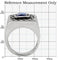 Mens Stainless Steel Rings TK128 Stainless Steel Ring with Synthetic