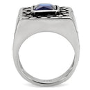 Mens Stainless Steel Rings TK128 Stainless Steel Ring with Synthetic