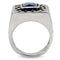 Mens Stainless Steel Rings TK128 Stainless Steel Ring with Synthetic