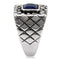 Mens Stainless Steel Rings TK128 Stainless Steel Ring with Synthetic