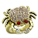 Cheap Gold Rings TK1290 Gold - Stainless Steel Ring with Top Grade Crystal