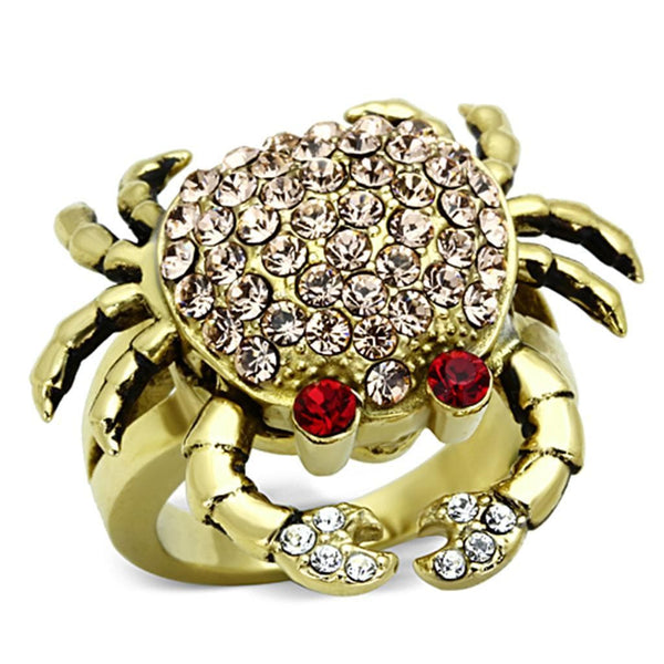 Cheap Gold Rings TK1290 Gold - Stainless Steel Ring with Top Grade Crystal