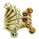 Cheap Gold Rings TK1291 Gold - Stainless Steel Ring with Top Grade Crystal