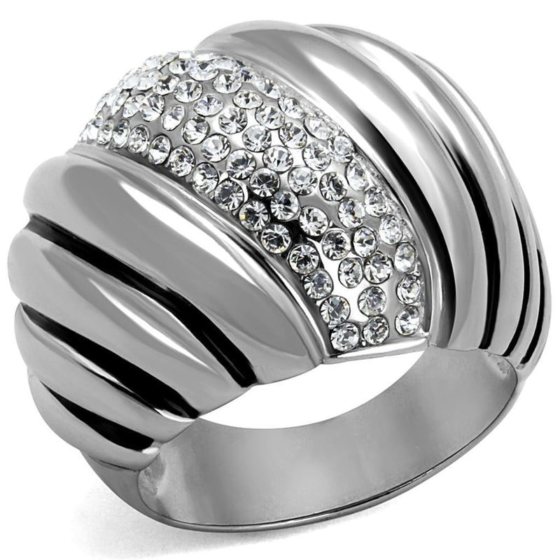 Cheap Rings TK1304 Stainless Steel Ring with Top Grade Crystal