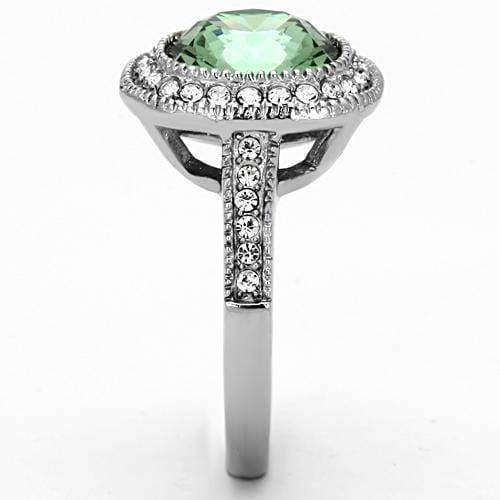 Cheap Rings TK1317 Stainless Steel Ring with Top Grade Crystal in Emerald