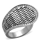 Cheap Rings TK1328 Stainless Steel Ring with Top Grade Crystal