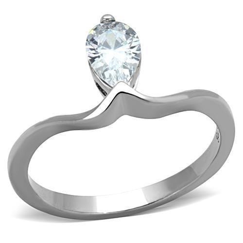 Cheap Rings TK1336 Stainless Steel Ring with AAA Grade CZ