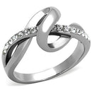 Cheap Rings TK1341 Stainless Steel Ring with Top Grade Crystal