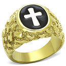 Cheap Gold Rings TK1358 Two-Tone Gold - Stainless Steel Ring