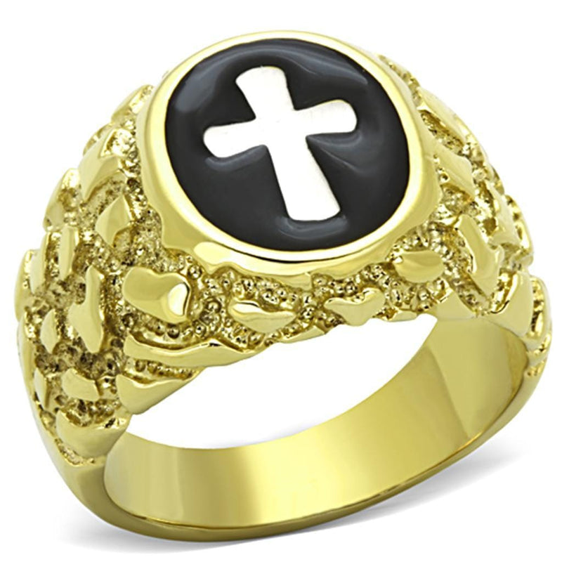 Cheap Gold Rings TK1358 Two-Tone Gold - Stainless Steel Ring