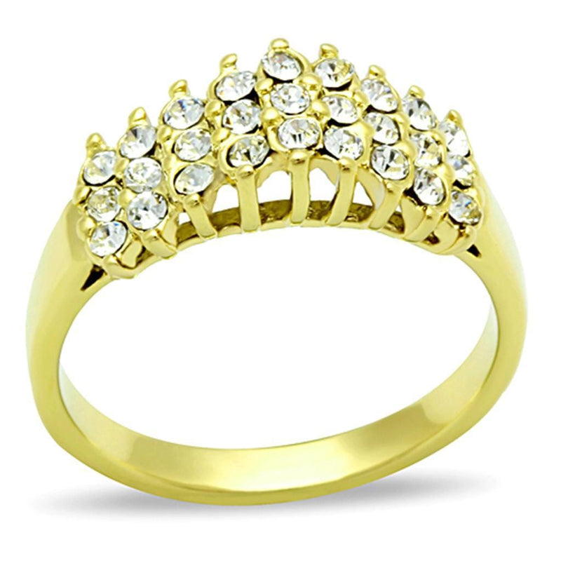 Cheap Gold Rings TK1384 Gold - Stainless Steel Ring with Top Grade Crystal