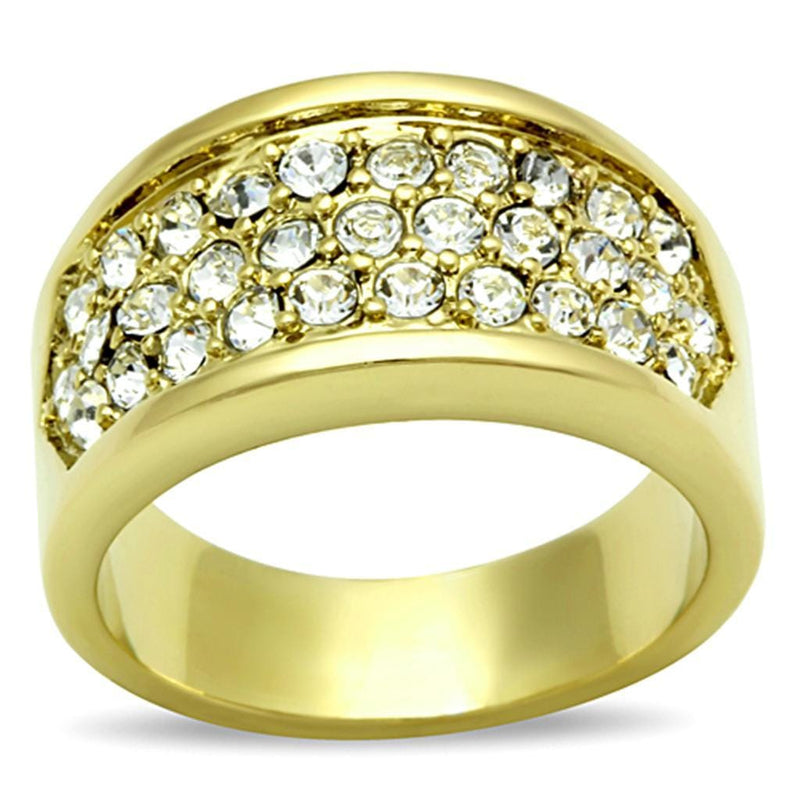 Cheap Gold Rings TK1385 Gold - Stainless Steel Ring with Top Grade Crystal