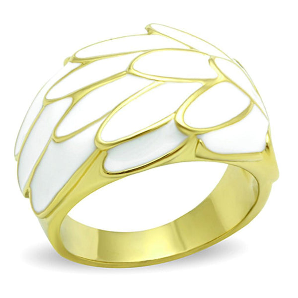 Cheap Gold Rings TK1387 Gold - Stainless Steel Ring in White