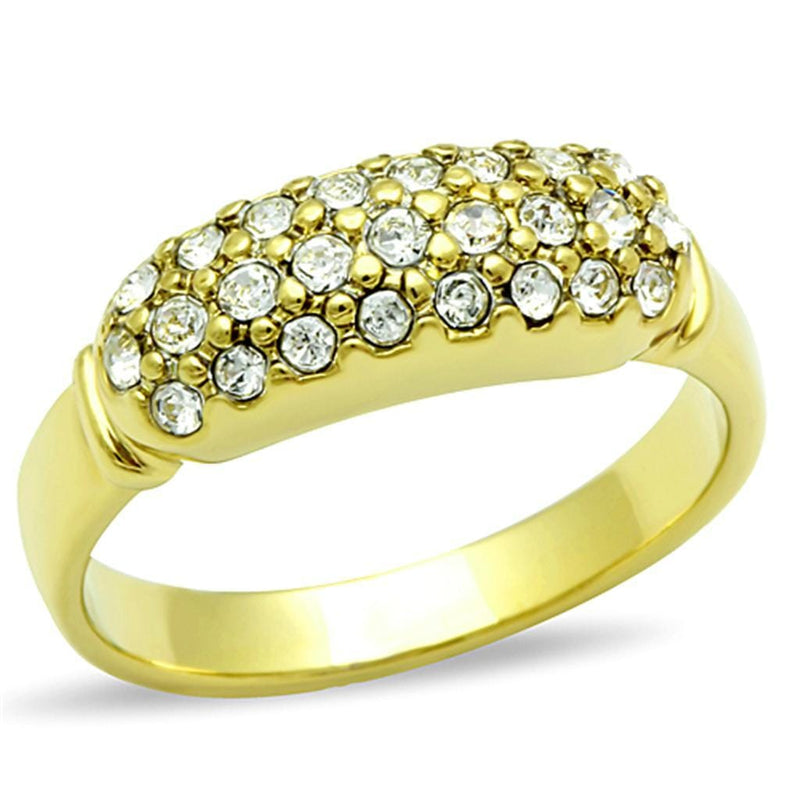 Cheap Gold Rings TK1389 Gold - Stainless Steel Ring with Top Grade Crystal