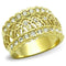 Thin Gold Ring TK1393 Gold - Stainless Steel Ring with Top Grade Crystal