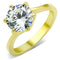 Thin Gold Ring TK1406 Gold - Stainless Steel Ring with AAA Grade CZ